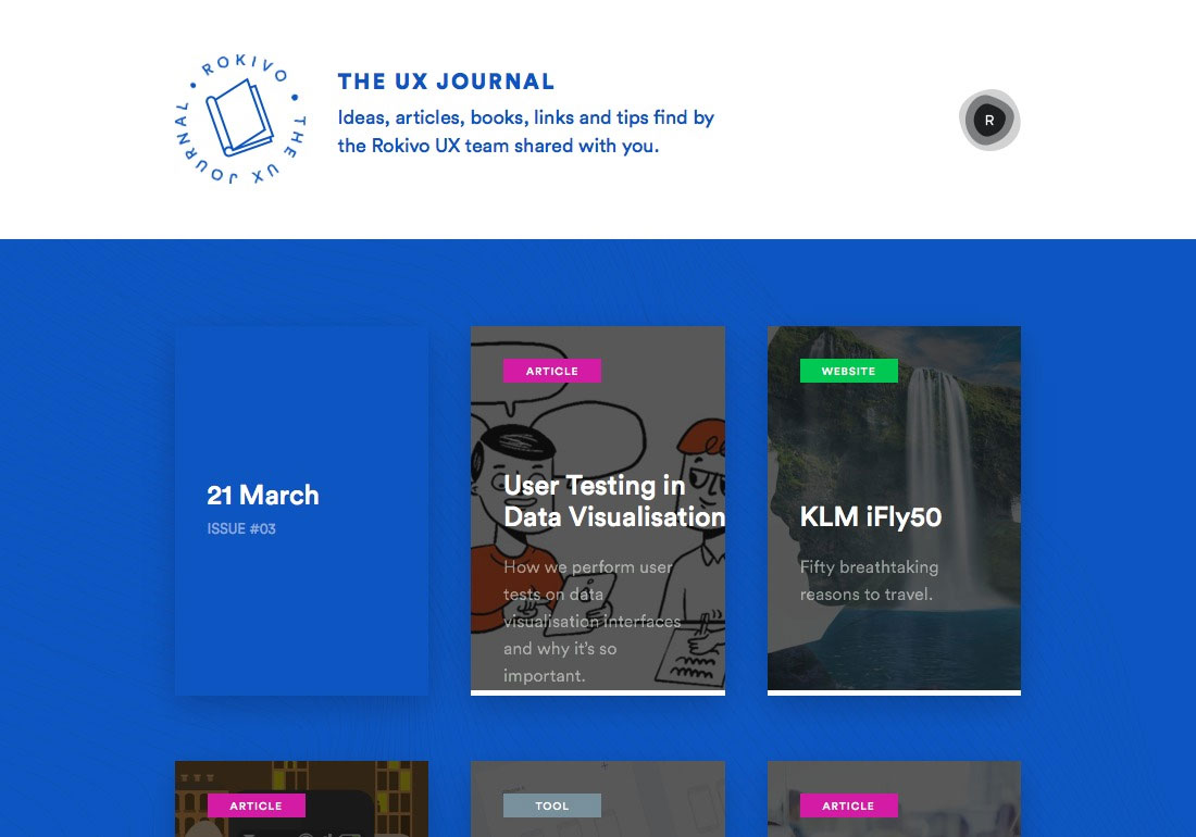 THE UX JOURNAL by Rokivo