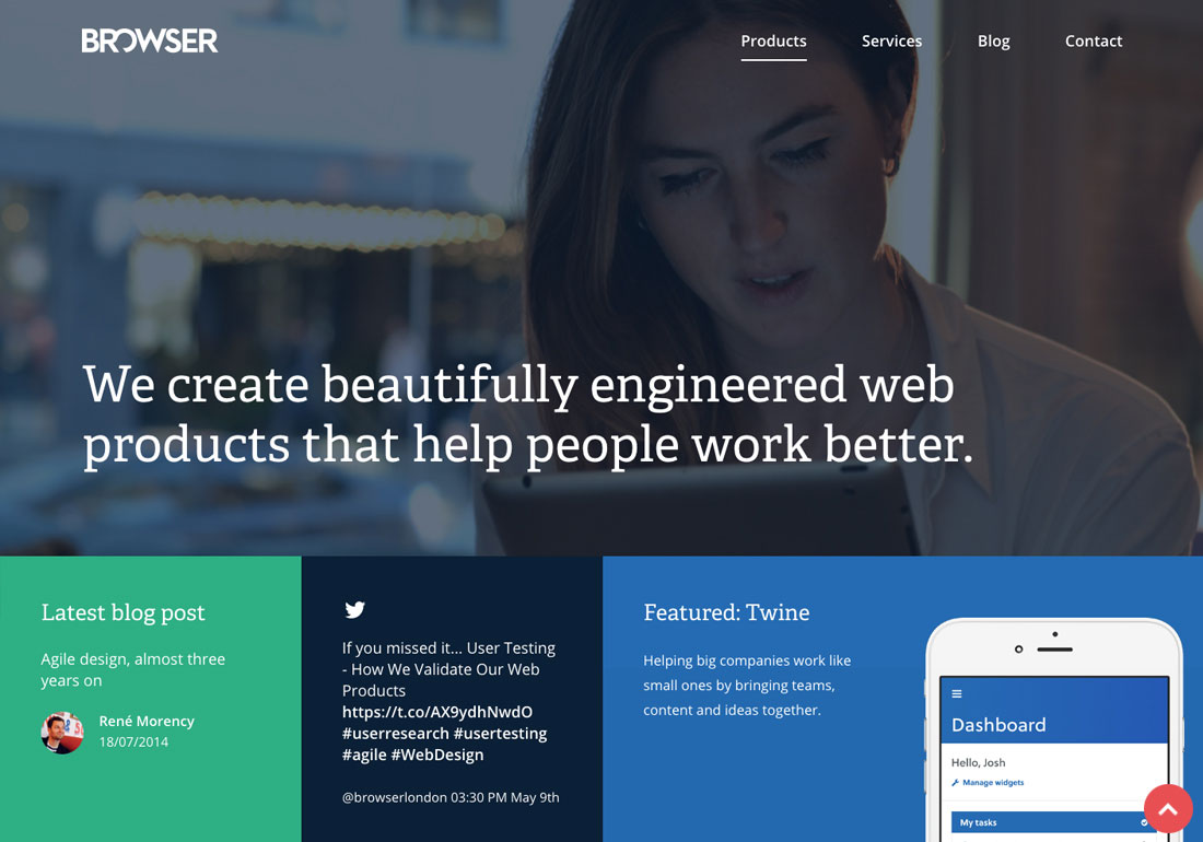 Browser London agency website