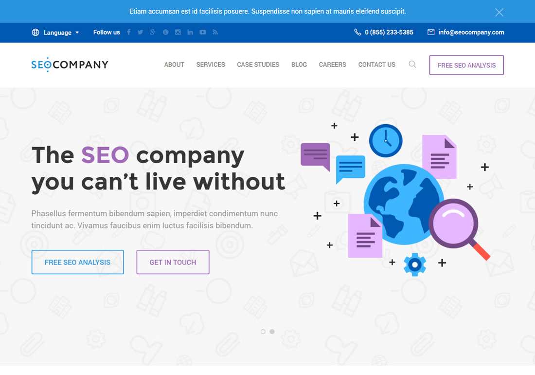 Seo Company WordPress Theme