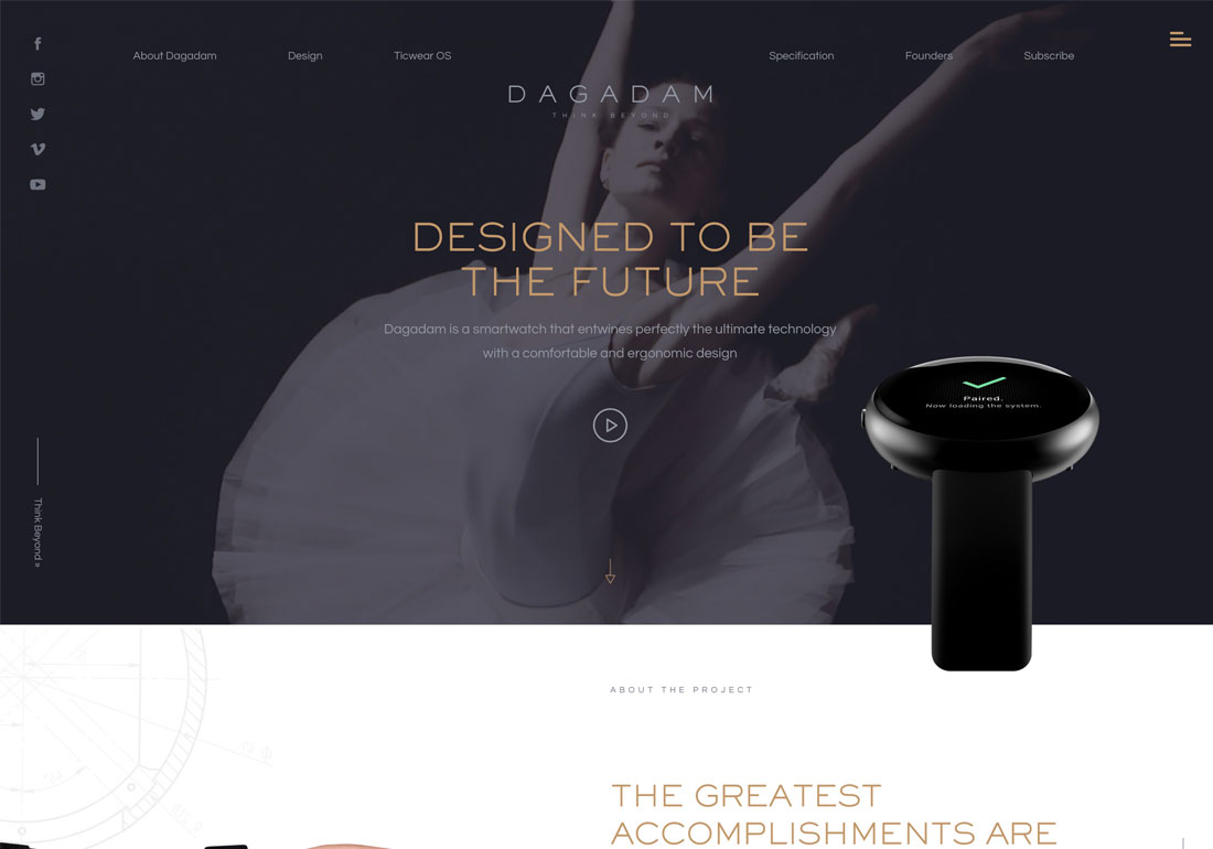 Dagadam Smartwatch website