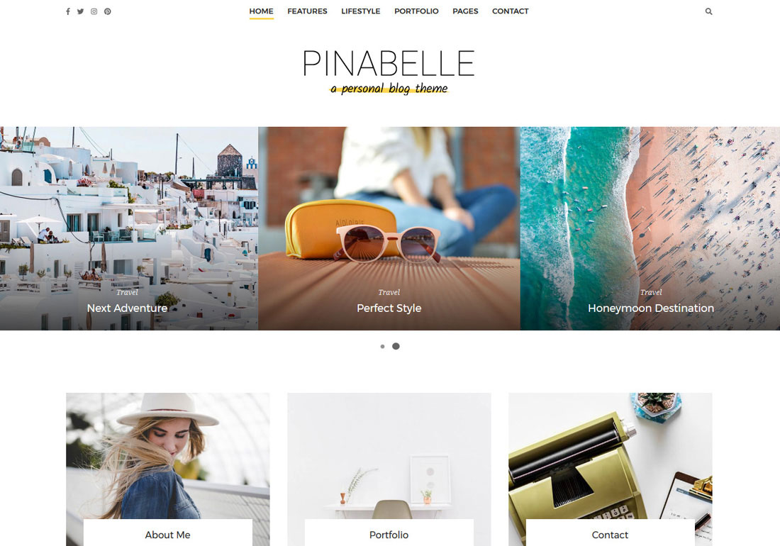 Pinabelle WordPress Blog Theme