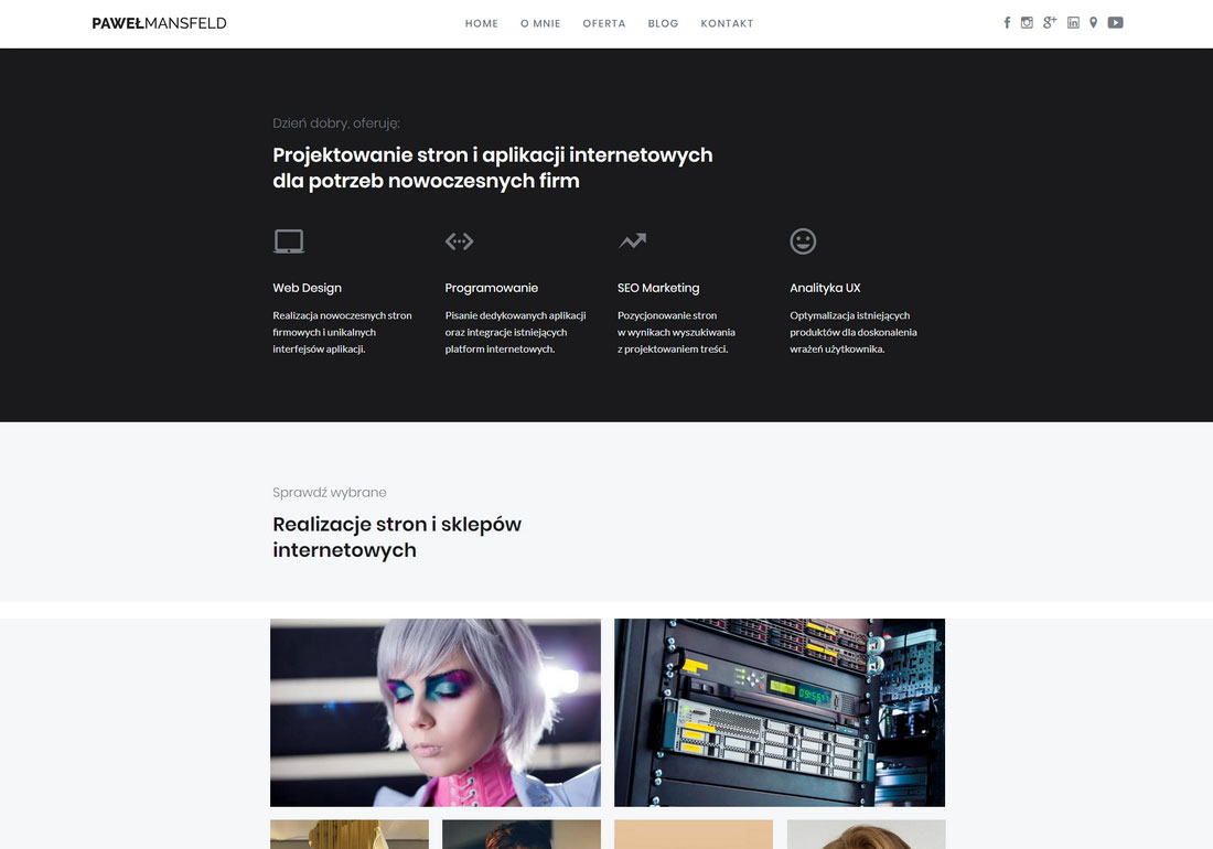 Paweł Mansfeld - web design