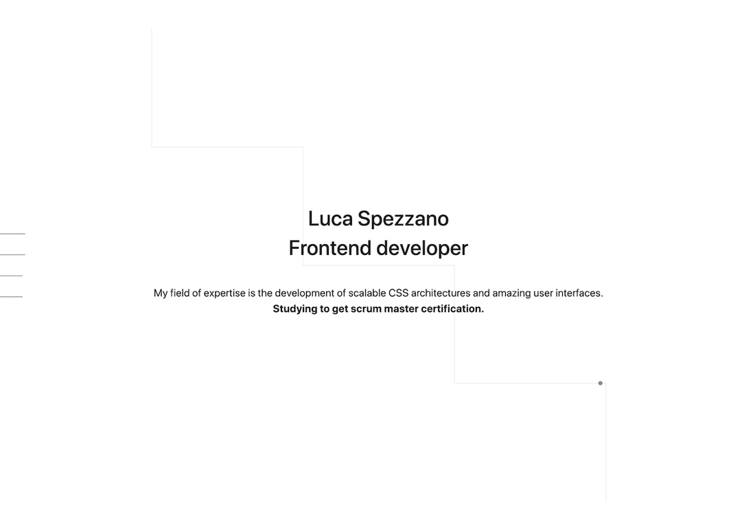 Luca Spezzano | Frontend developer