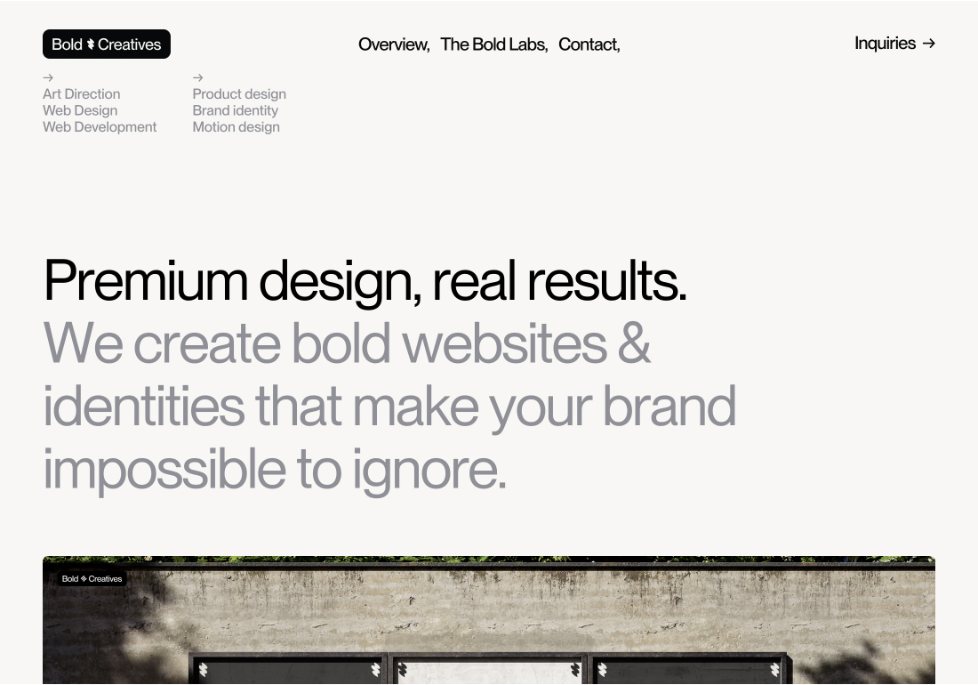 Bold Creatives – Premium Web Design