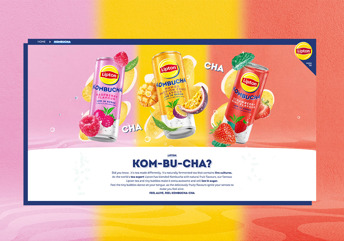 Lipton Kombucha Range