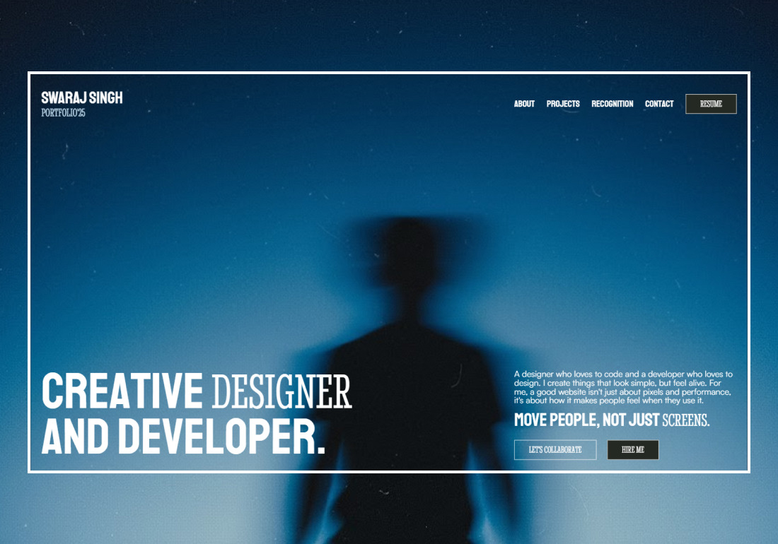 SwarajSingh Portfolio'25