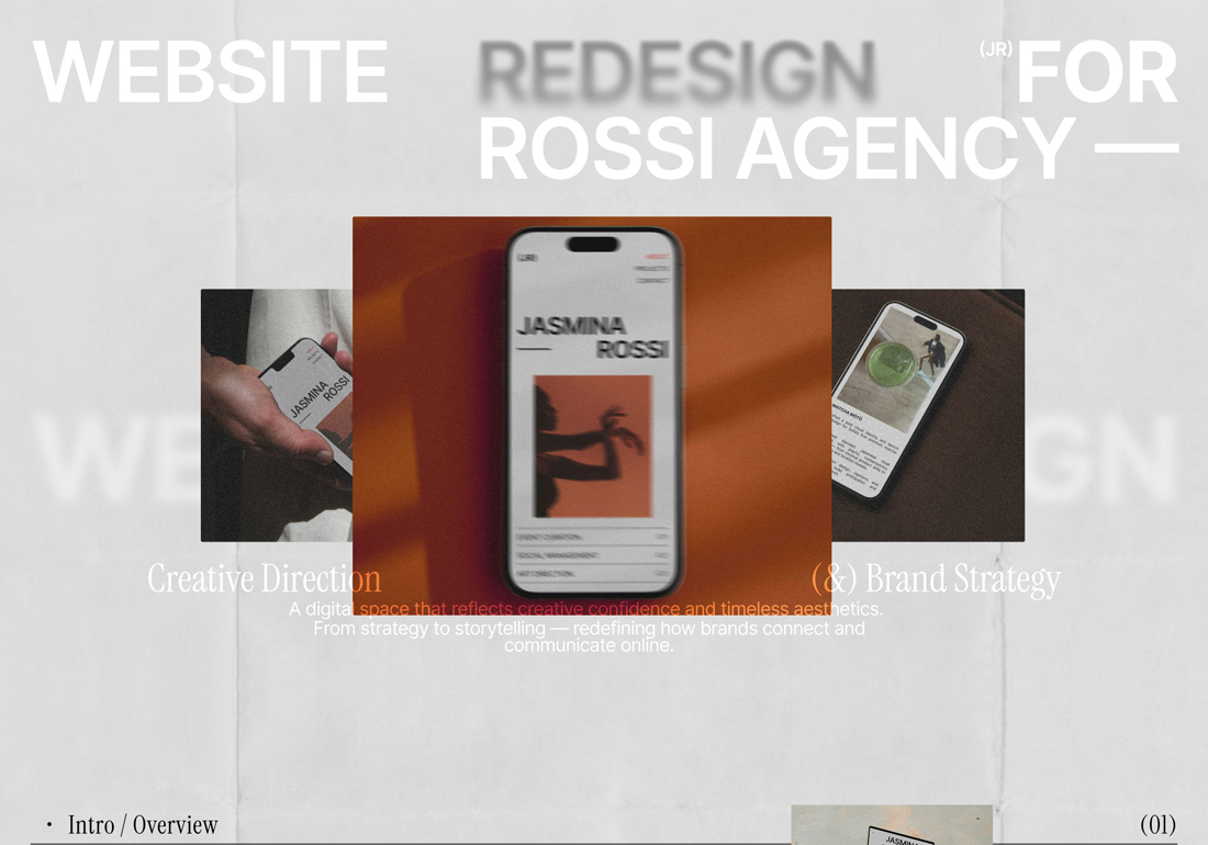 Website design for Rossi Agency 