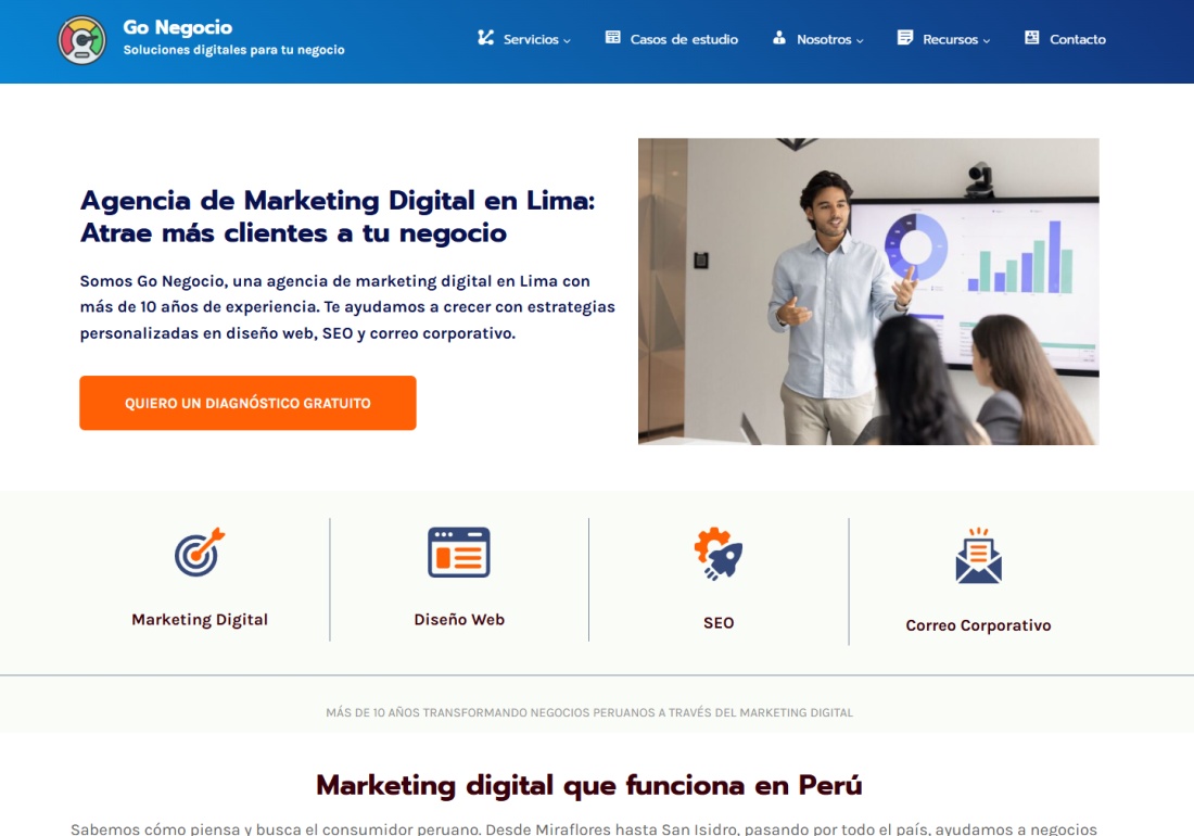 Go Negocio — SEO & Web Design Peru