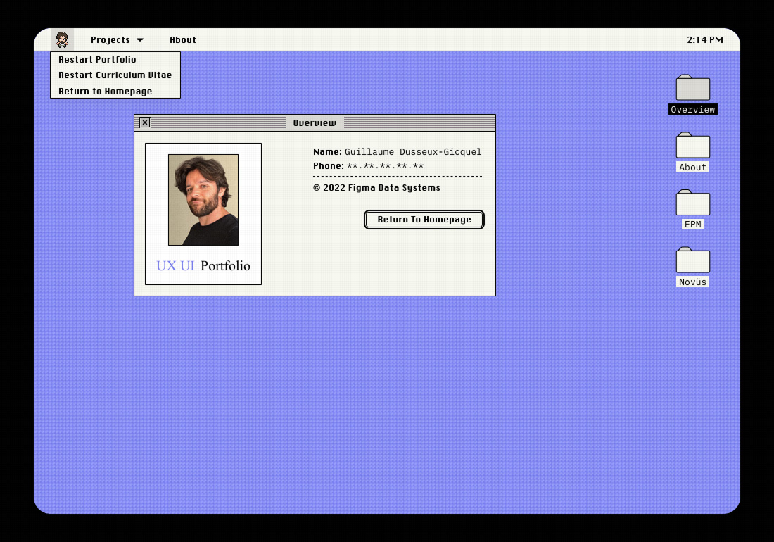 Macintosh Portfolio OS
