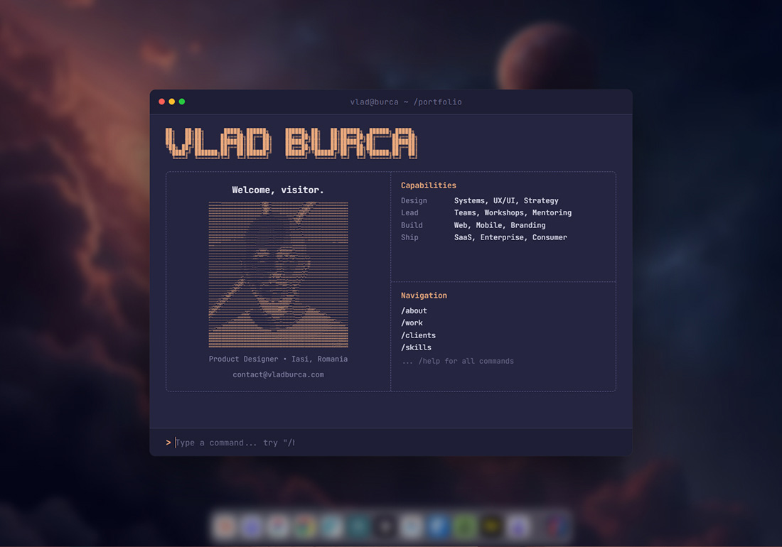 Vlad Burca - Personal Portfolio Web