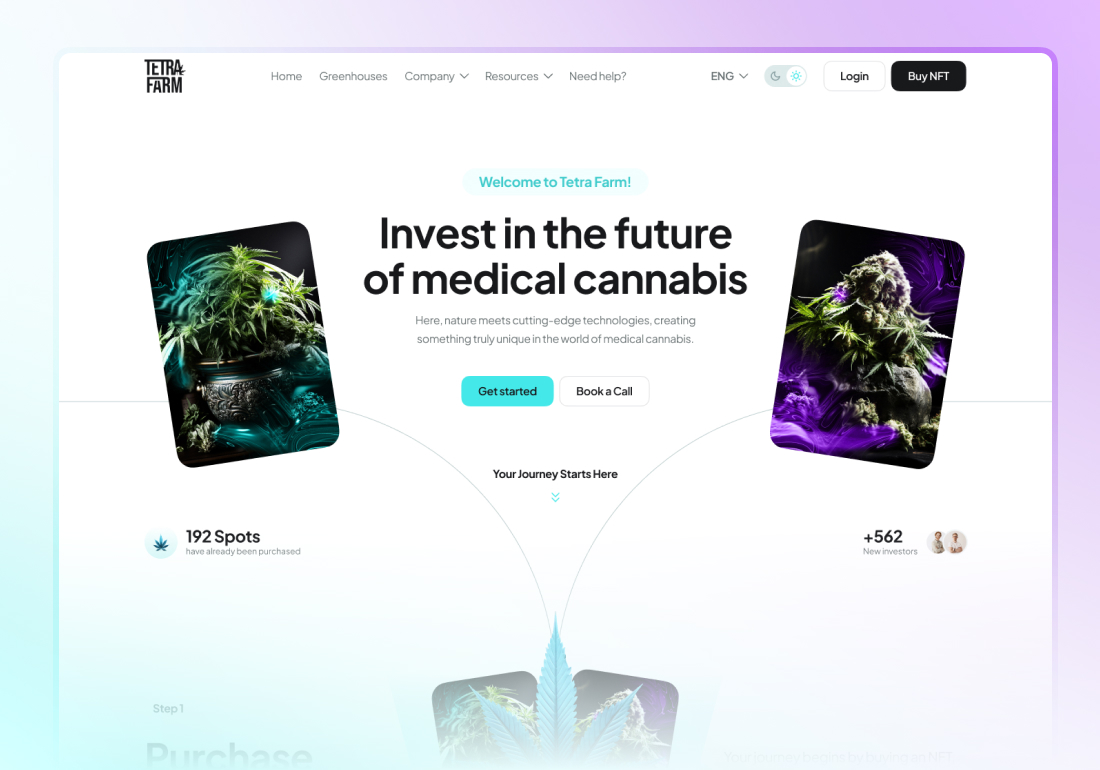 Corporate website of the investment