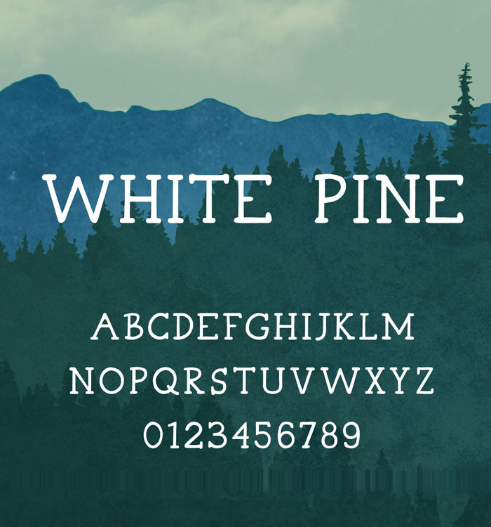 WHITE PINE Font