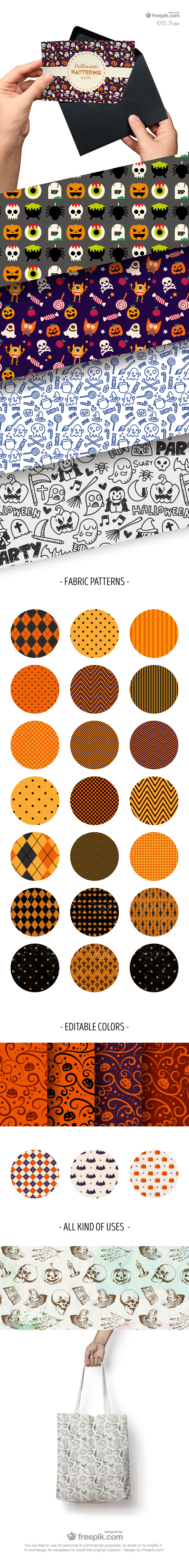 Halloween Patterns Vector