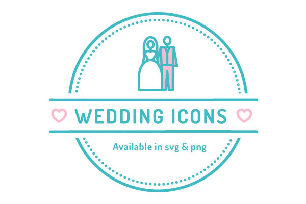 Wedding Icons Vector
