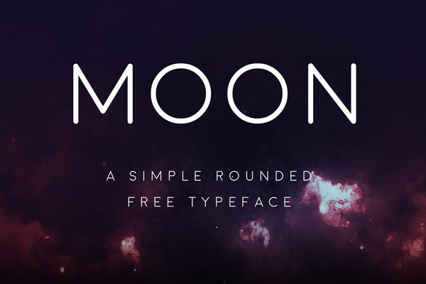 Moon free font