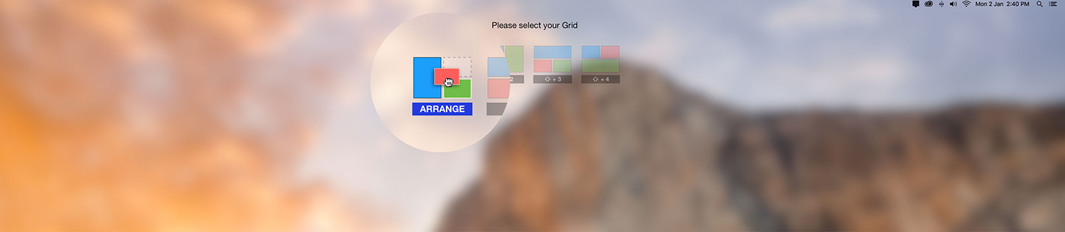 gridsutra custom window arrangement