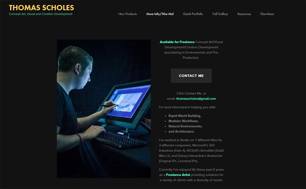 Thomas Scholes website
