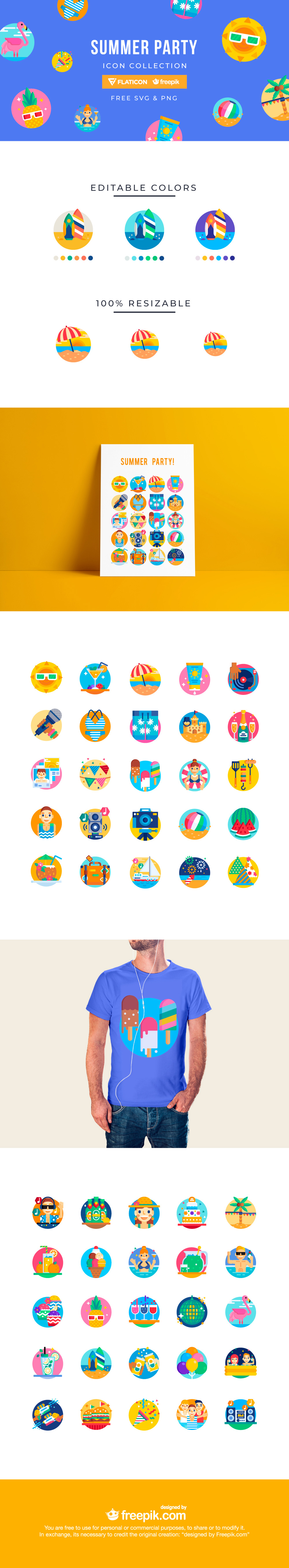 Summer Party Icon Collection