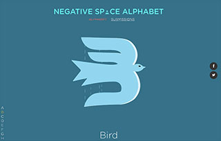 Negative Space Alphabet