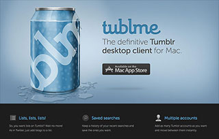 Tublme. Mac Tumblr desktop client.