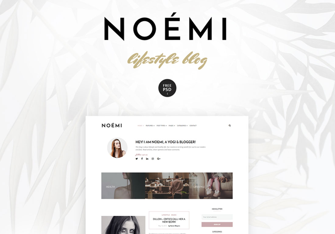 Noemi - WordPress Blog Theme 