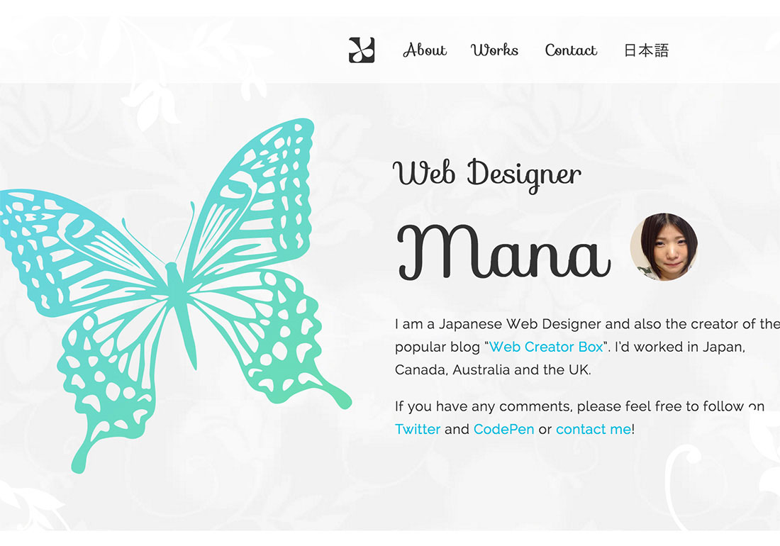 Mana's Portfolio Website
