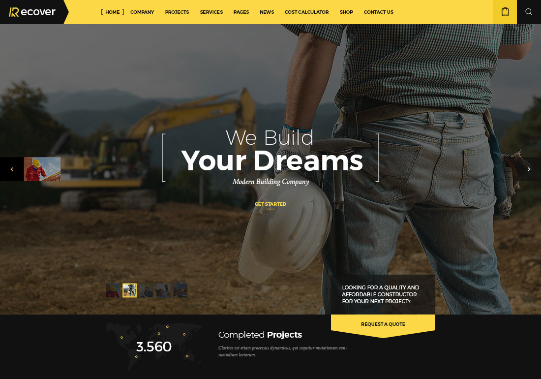 Recover - Construction WP Theme