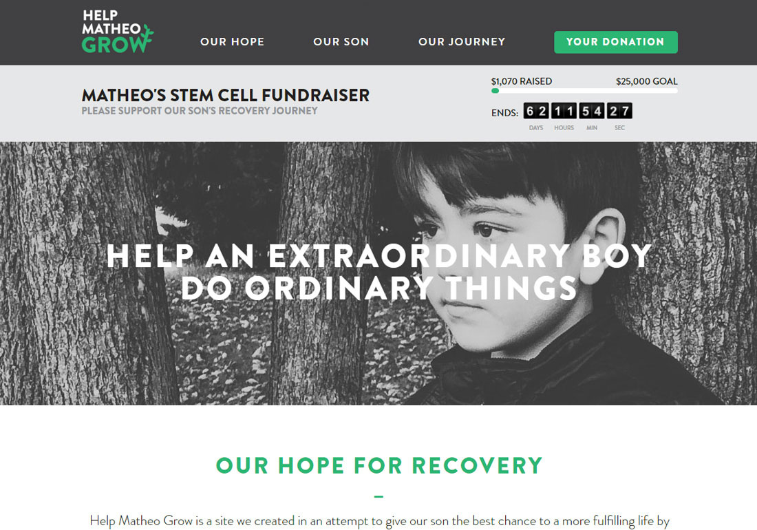 Matheo's Stem Cell Treatment Fundraiser