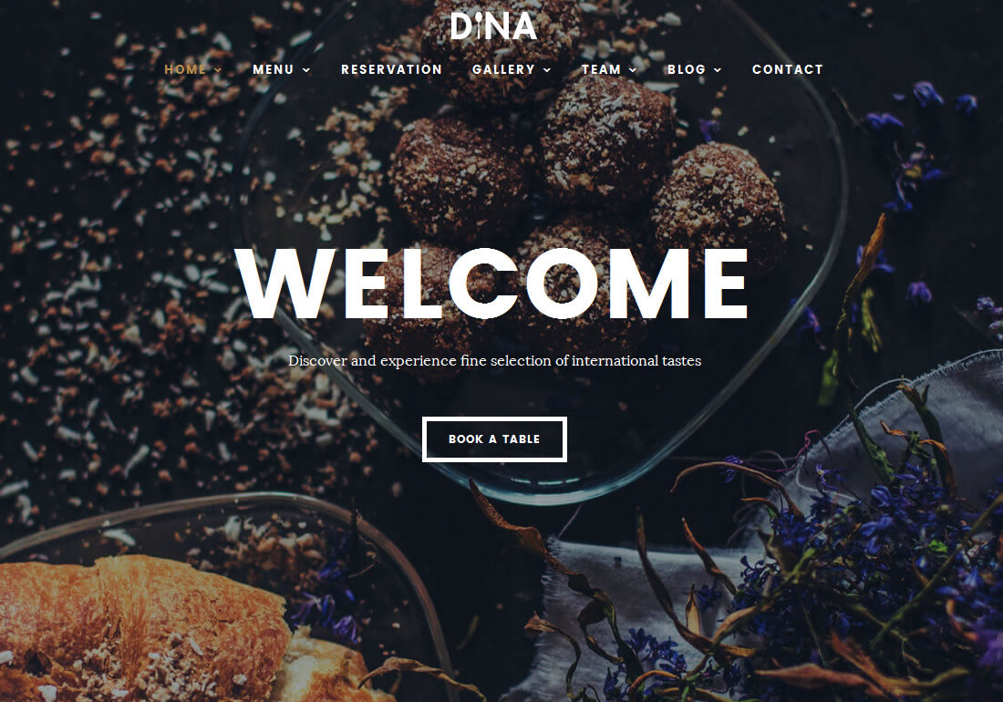 Dina Restaurant WordPress Theme
