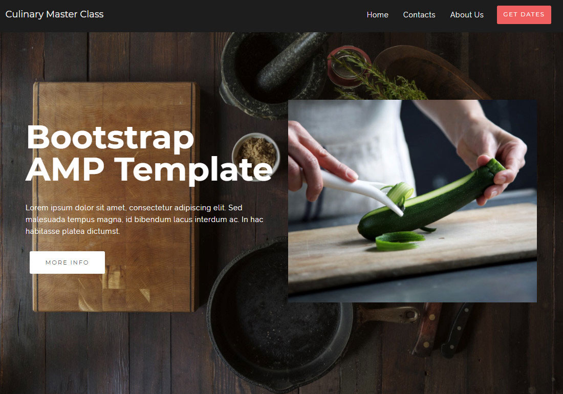 Bootstrap AMP Template