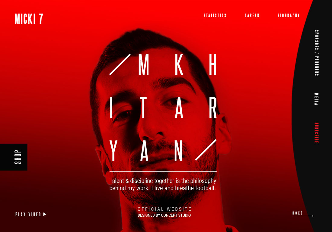 Henrikh Mkhitaryan Official Website