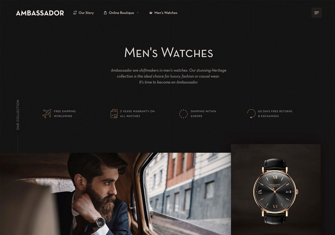 Mens Watches Landing Page