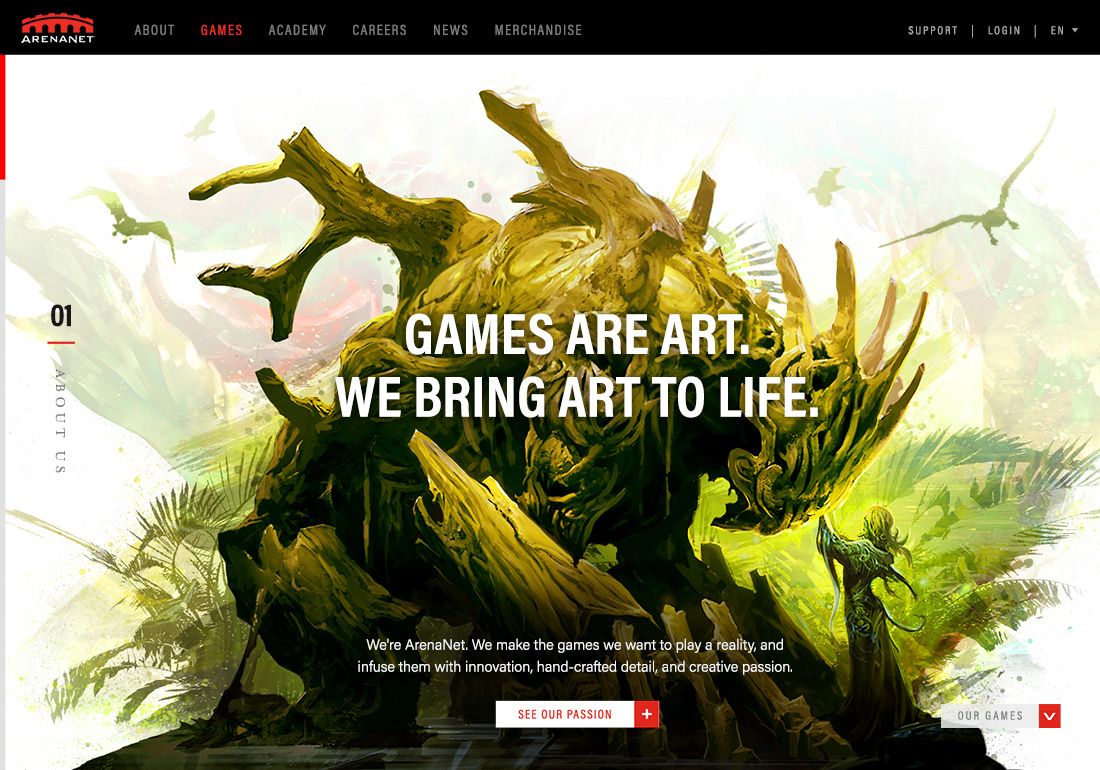 ArenaNet Corporate Web Site