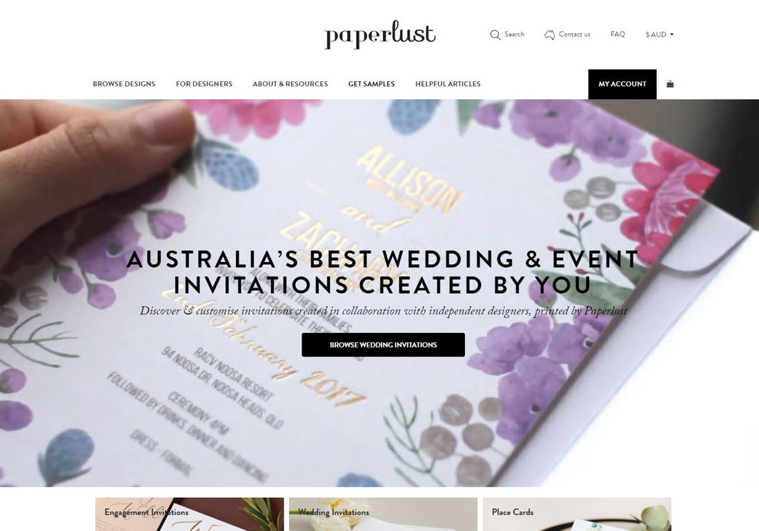 Paperlust Wedding Invitations