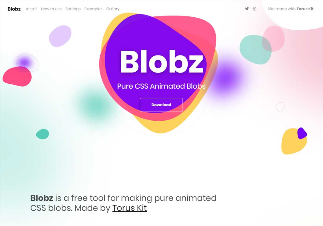 Blobz - Pure CSS Animated Blobs