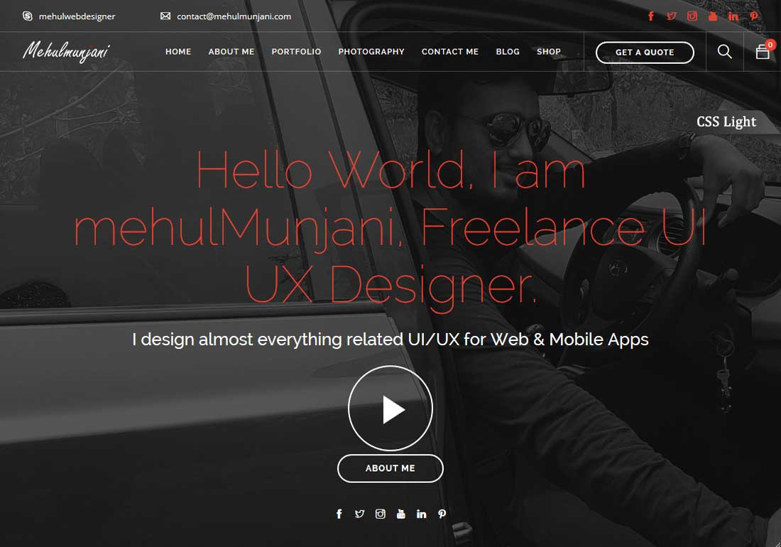 Mehul Munjani UI UX Designer