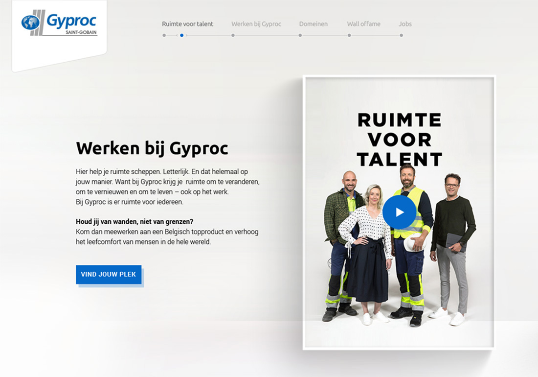 Gyproc Career Site - Belgium
