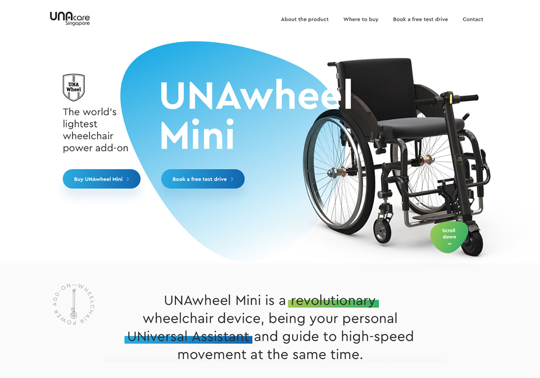 UNAwheel Mini by UNAcare