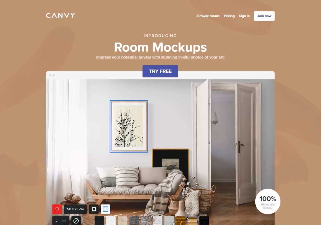 Canvy - Online tool for artists