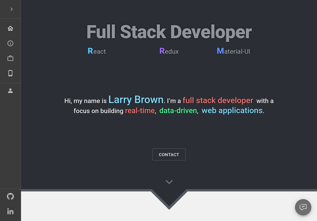 Larry Brown: Full Stack Developer