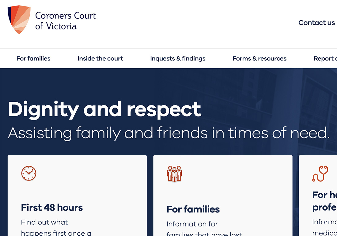 Coroners Court of Victoria Website