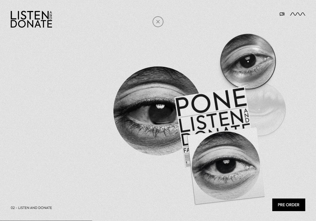 Pone - LISTEN AND DONATE