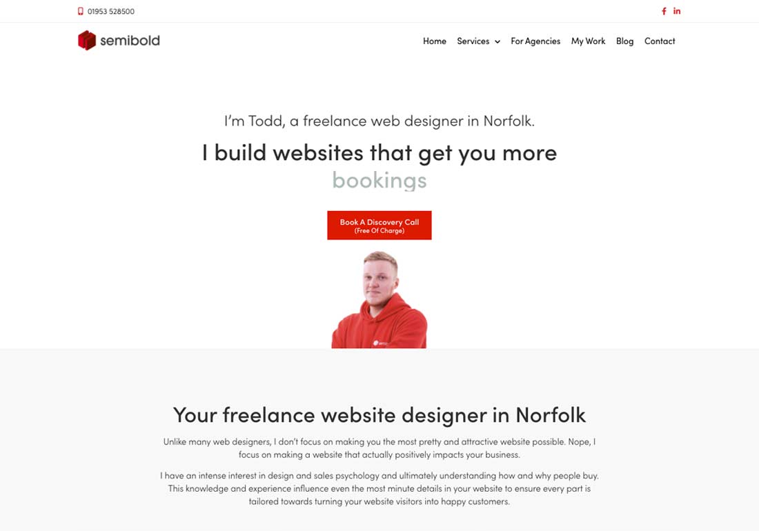 Semibold Freelance Web Designer UK