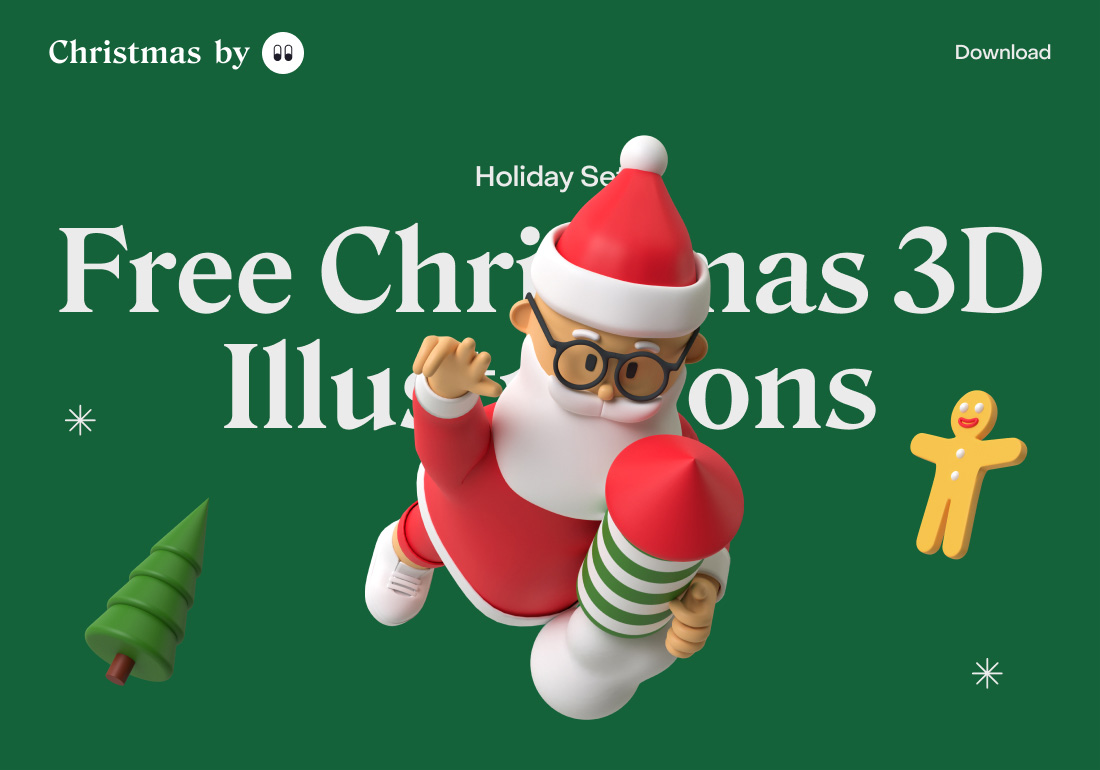 Free 3d Christmas Illustrations