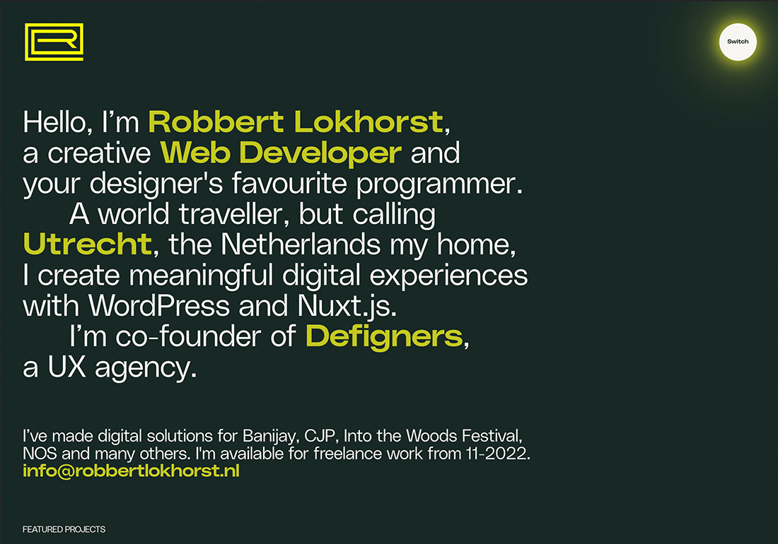 Robbert Lokhorst – Portfolio