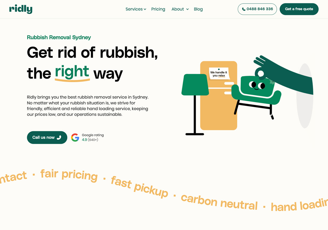 Ridly - Sustainable Rubbish Removal