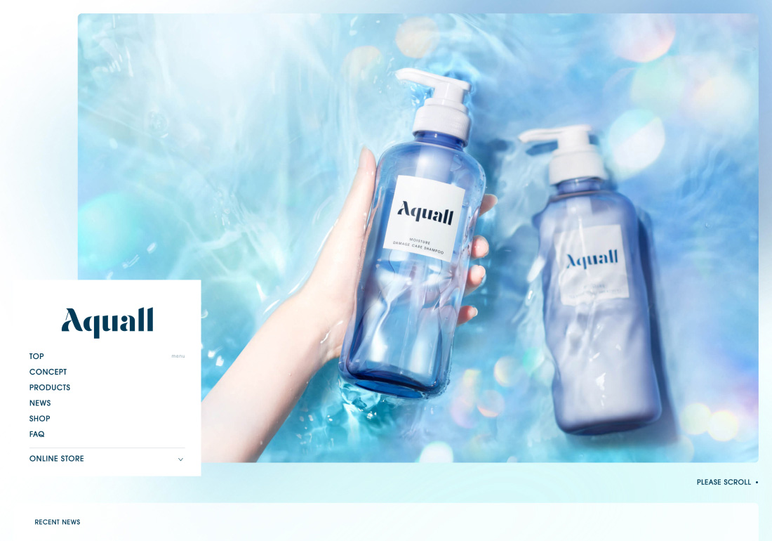 Aquall brand site
