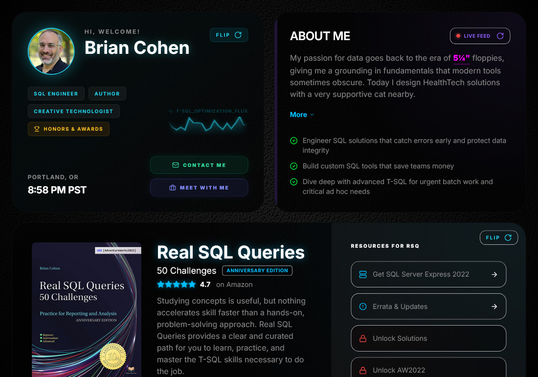 Brian Cohen: SQL Engineer & Author