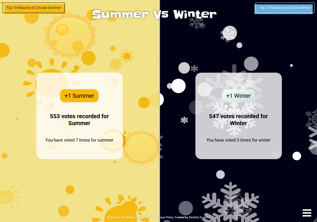 Summer Vs Winter