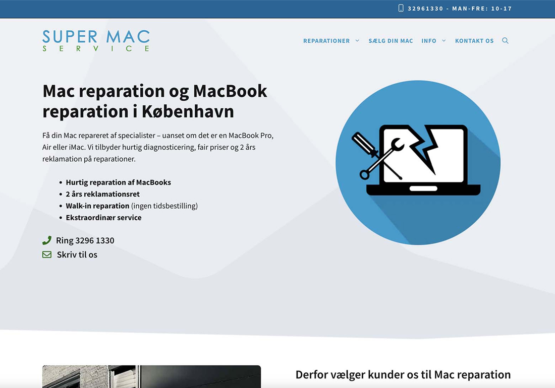 Reparation af MacBook i København